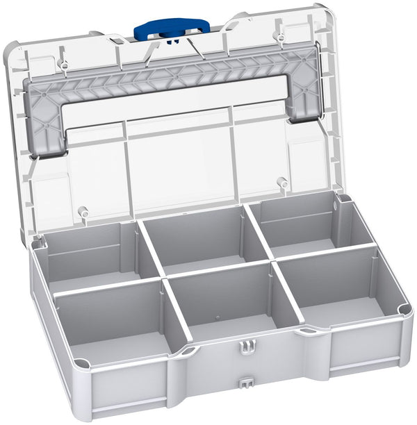 Systainer³ S 76, transparent lid with dividers, light grey (RAL 7035)